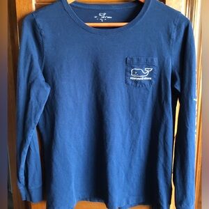 Vineyard Vines Navy Blue Long Sleeve Shirt
